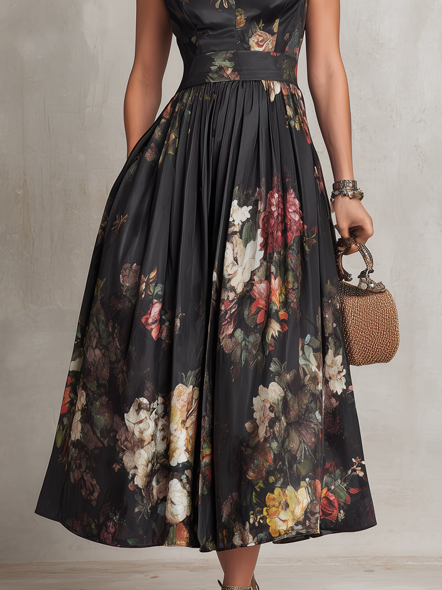 Mia | Keyhole Pleated Satin