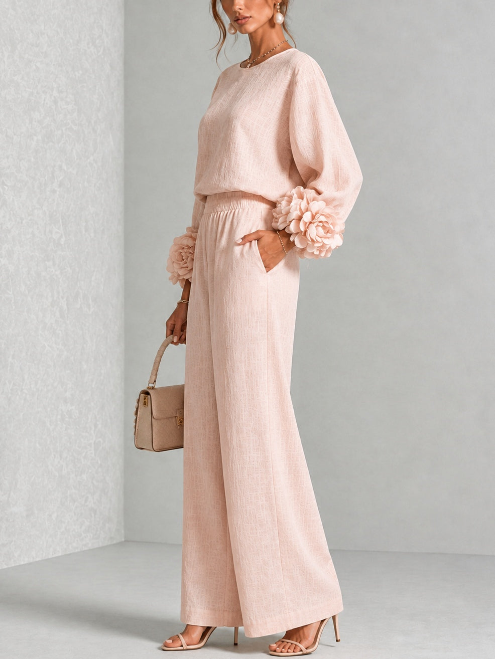 ROSANNE | FLORAL CUFF TWO-PIECE SET