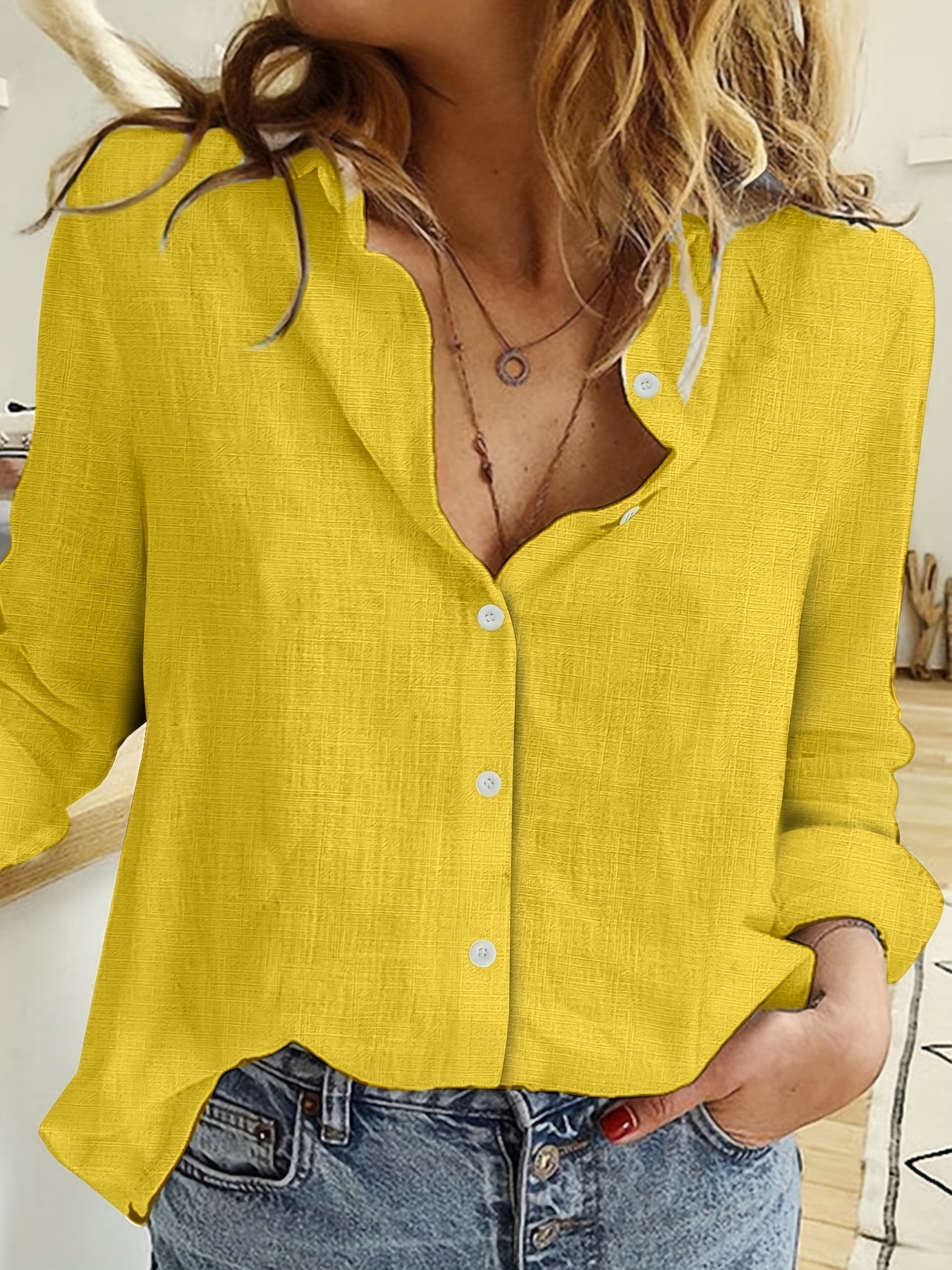 Sophie™ | Relaxed Button-Up Blouse