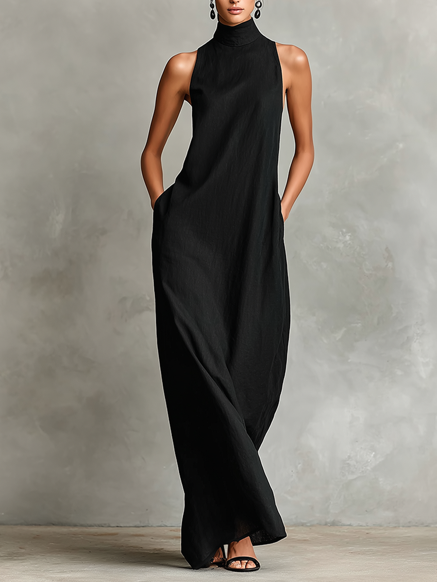 Chiara™ | High Neck Maxi Dress