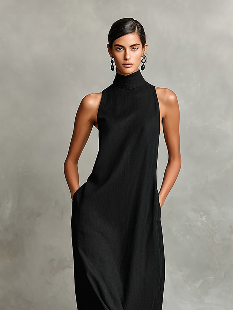 Chiara™ | High Neck Maxi Dress