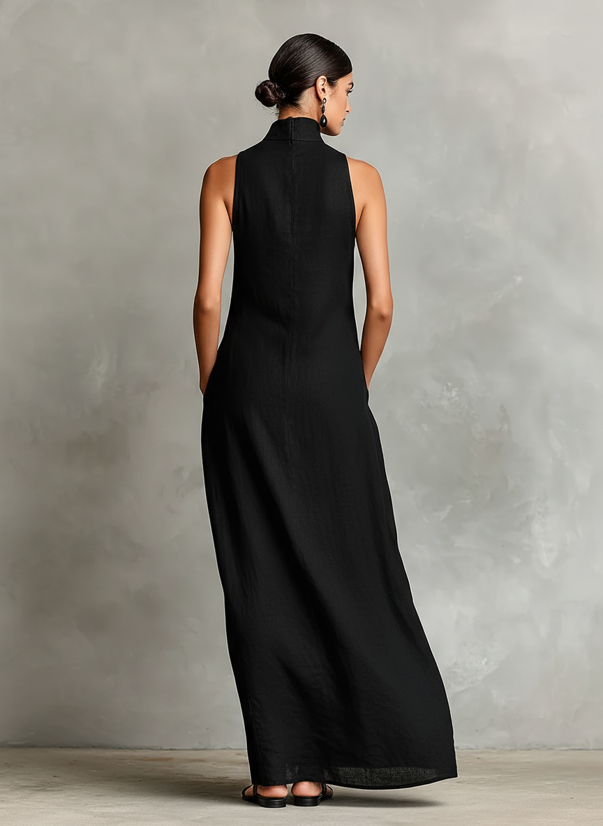 Chiara™ | High Neck Maxi Dress