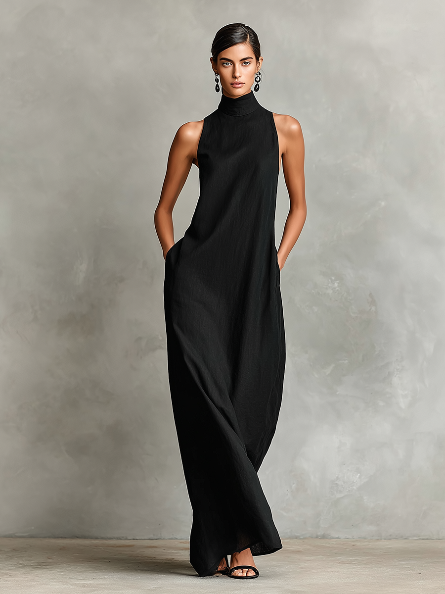 Chiara™ | High Neck Maxi Dress