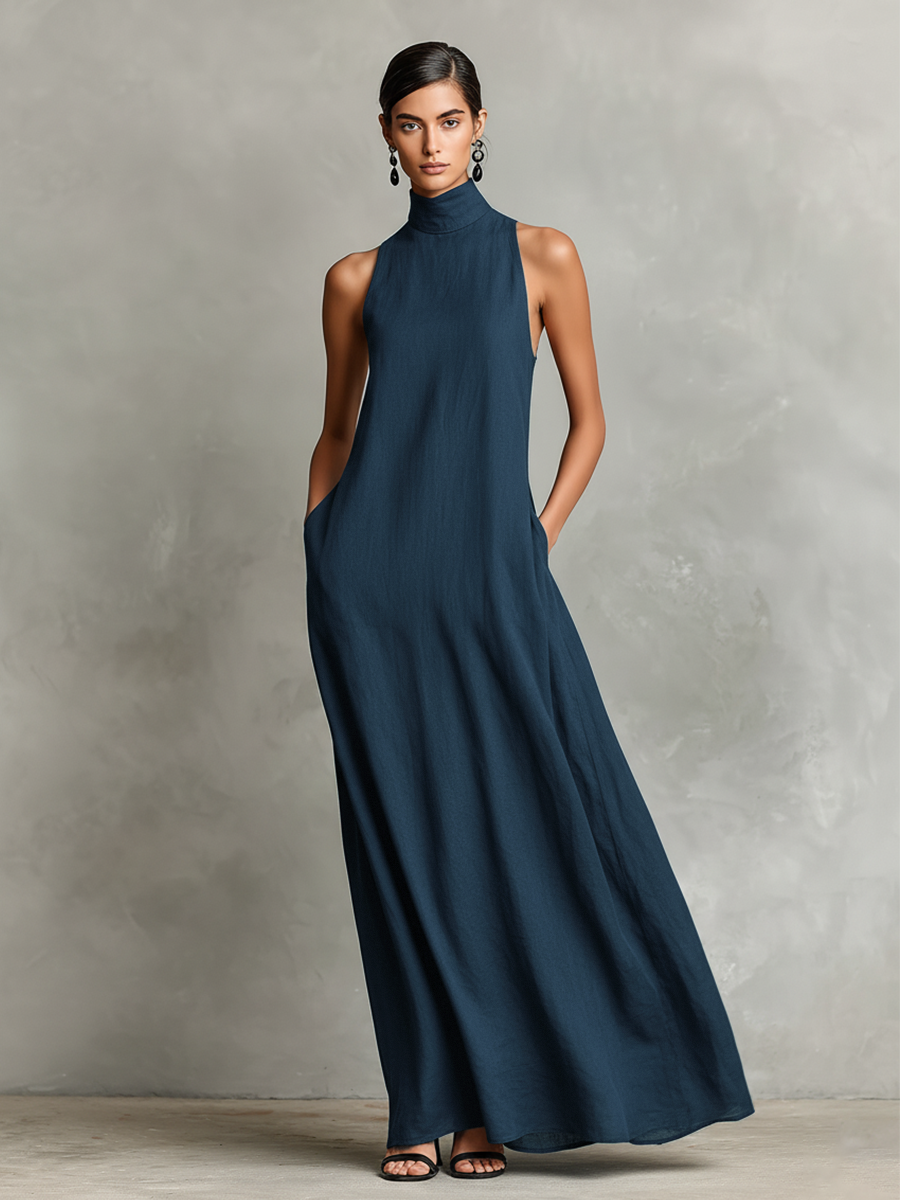 Chiara™ | High Neck Maxi Dress