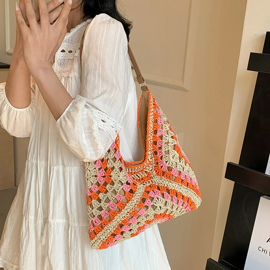 Luna I Crochet Tote Bag