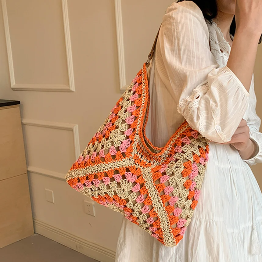 Luna I Crochet Tote Bag