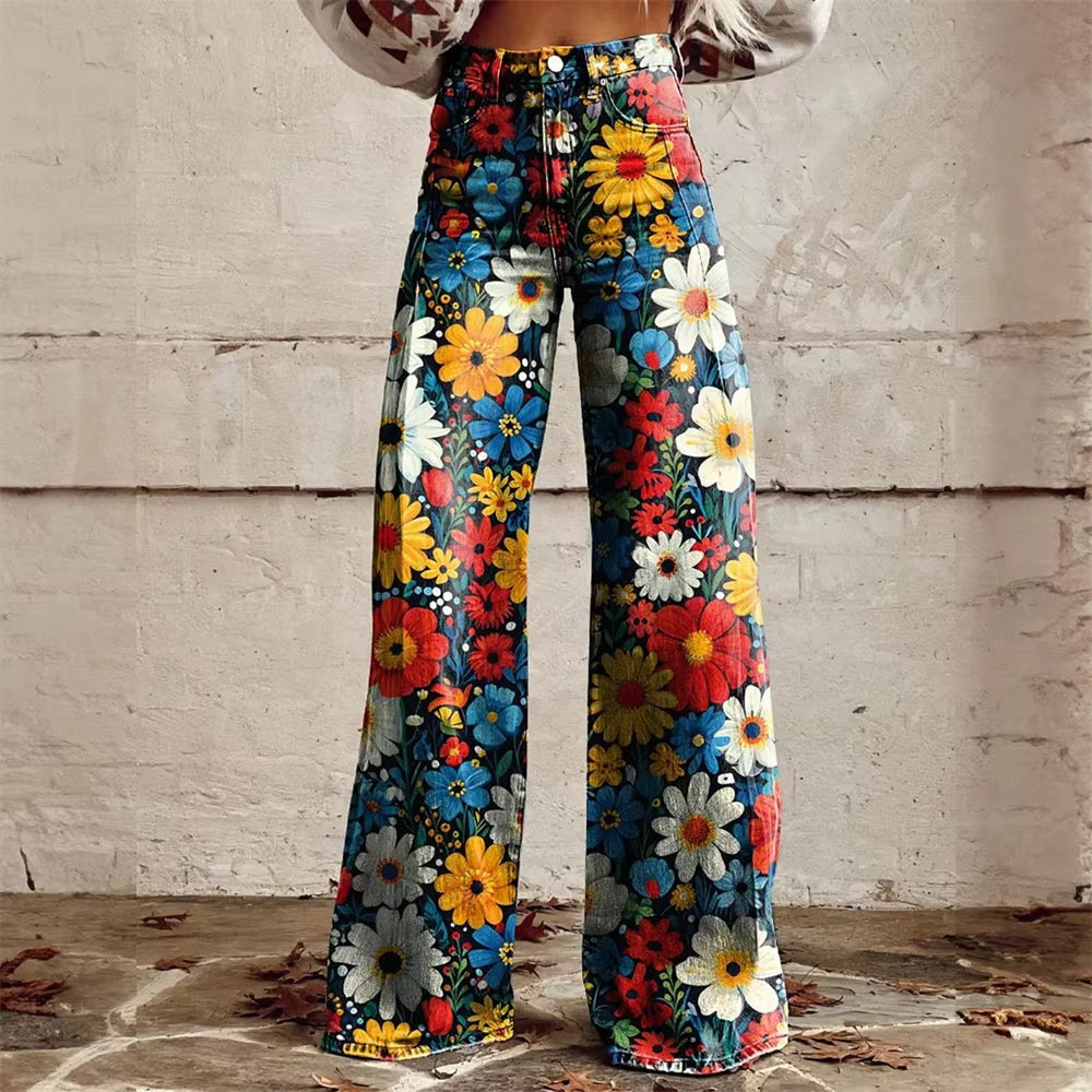 Stella™ | Artistic Wide-Leg Jeans