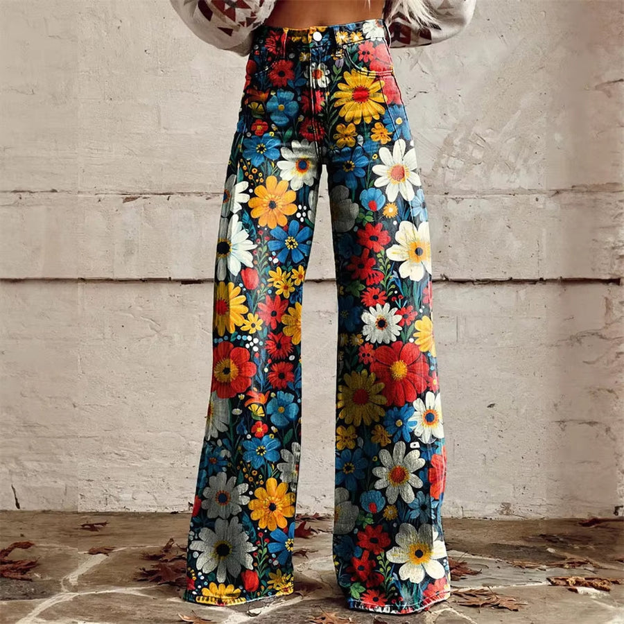 Stella™ | Artistic Wide-Leg Jeans