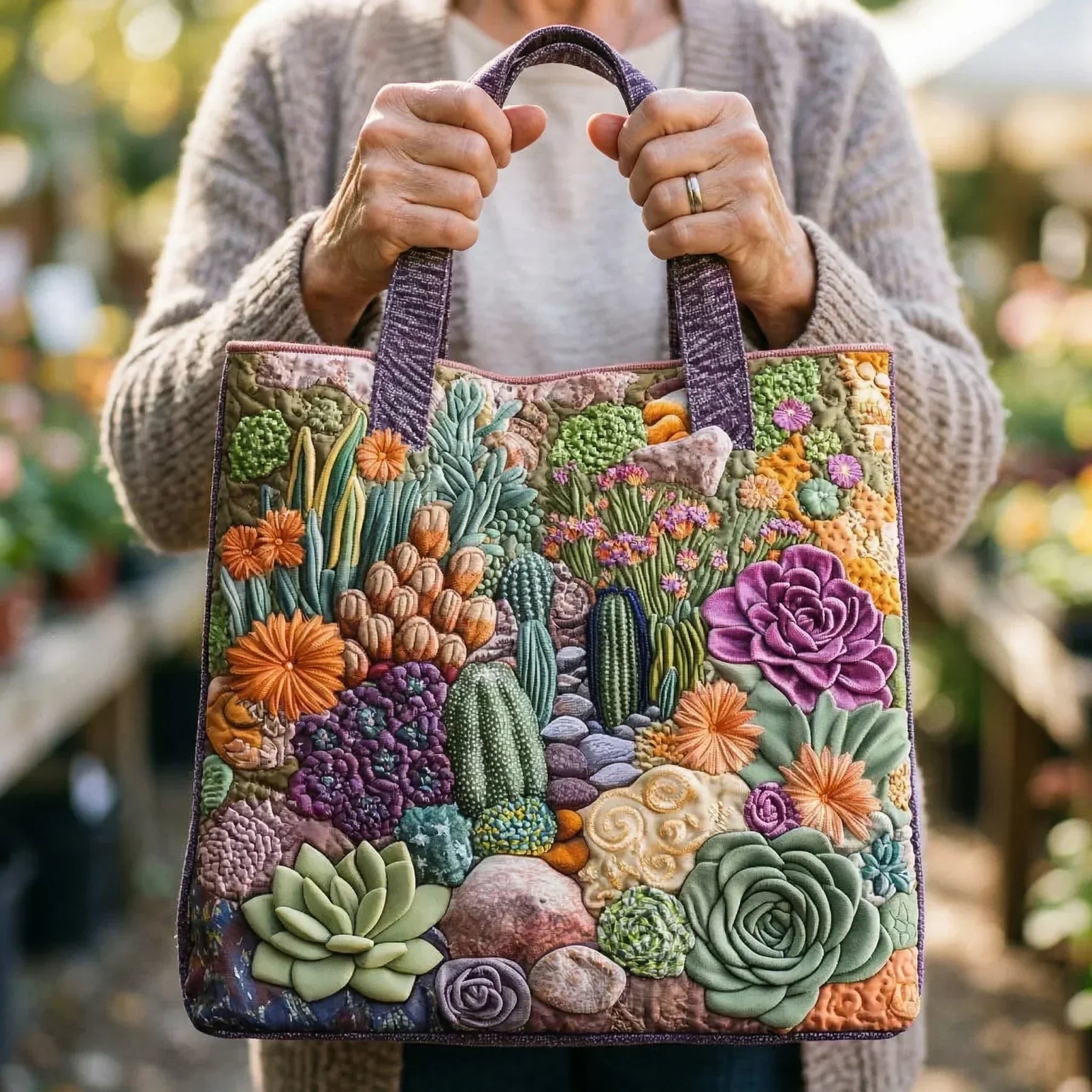 Artisan Bag – Succulent Garden