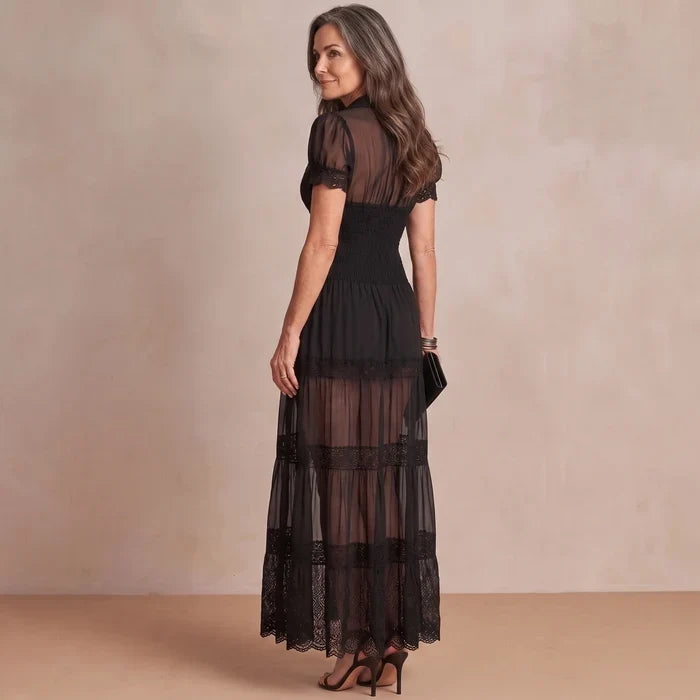 Sophia | Sheer Lace Maxi