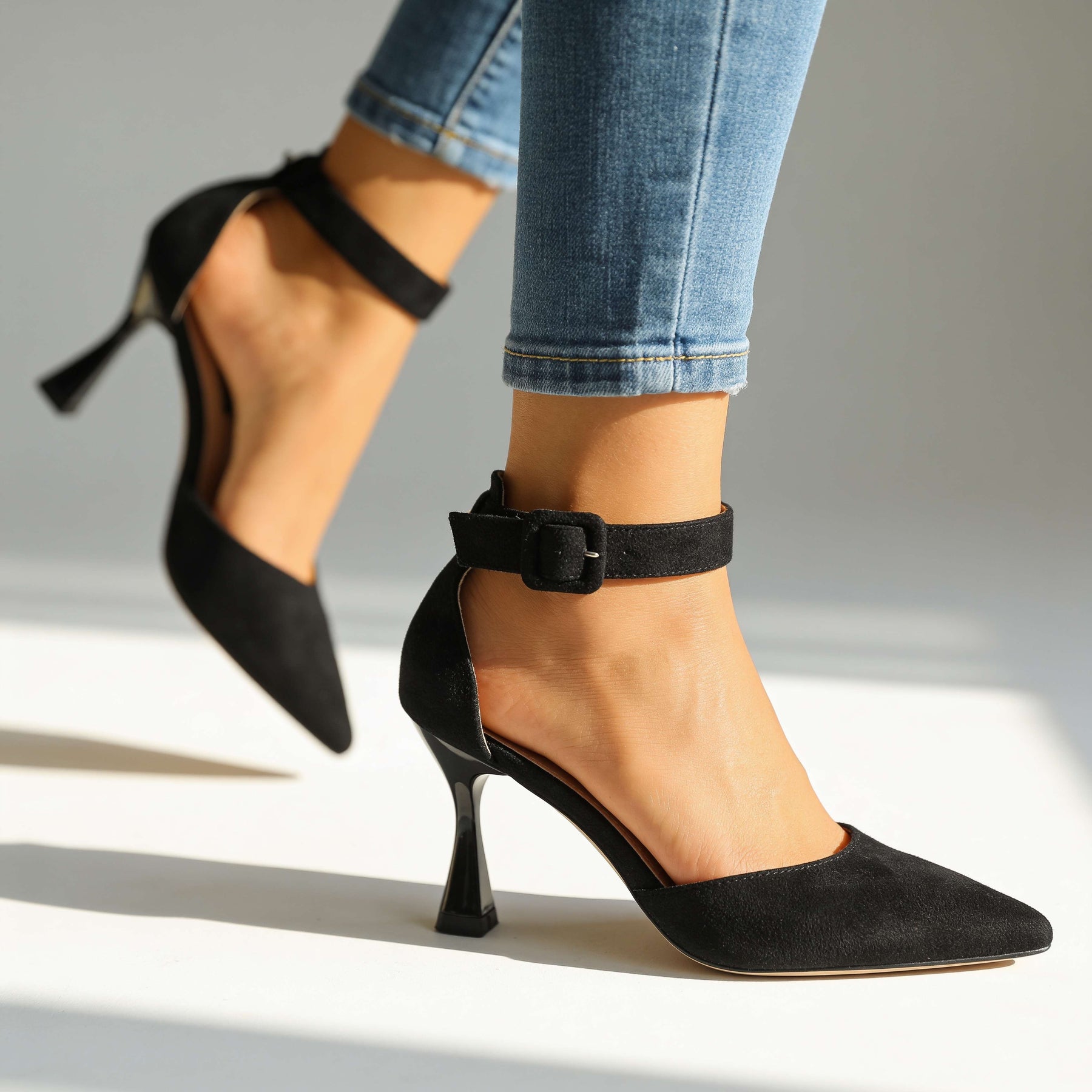 Jolene I Buckle Heels