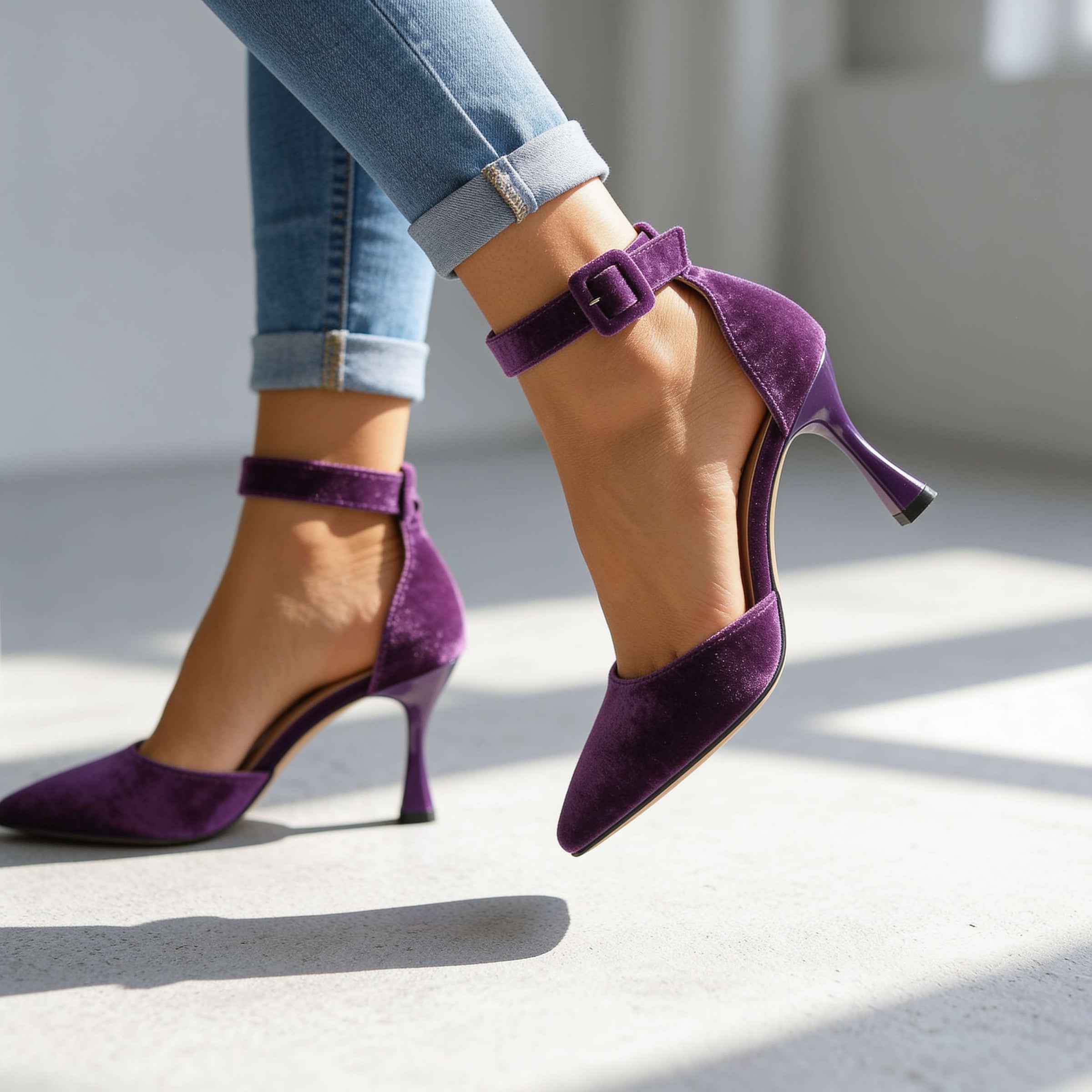 Jolene I Buckle Heels