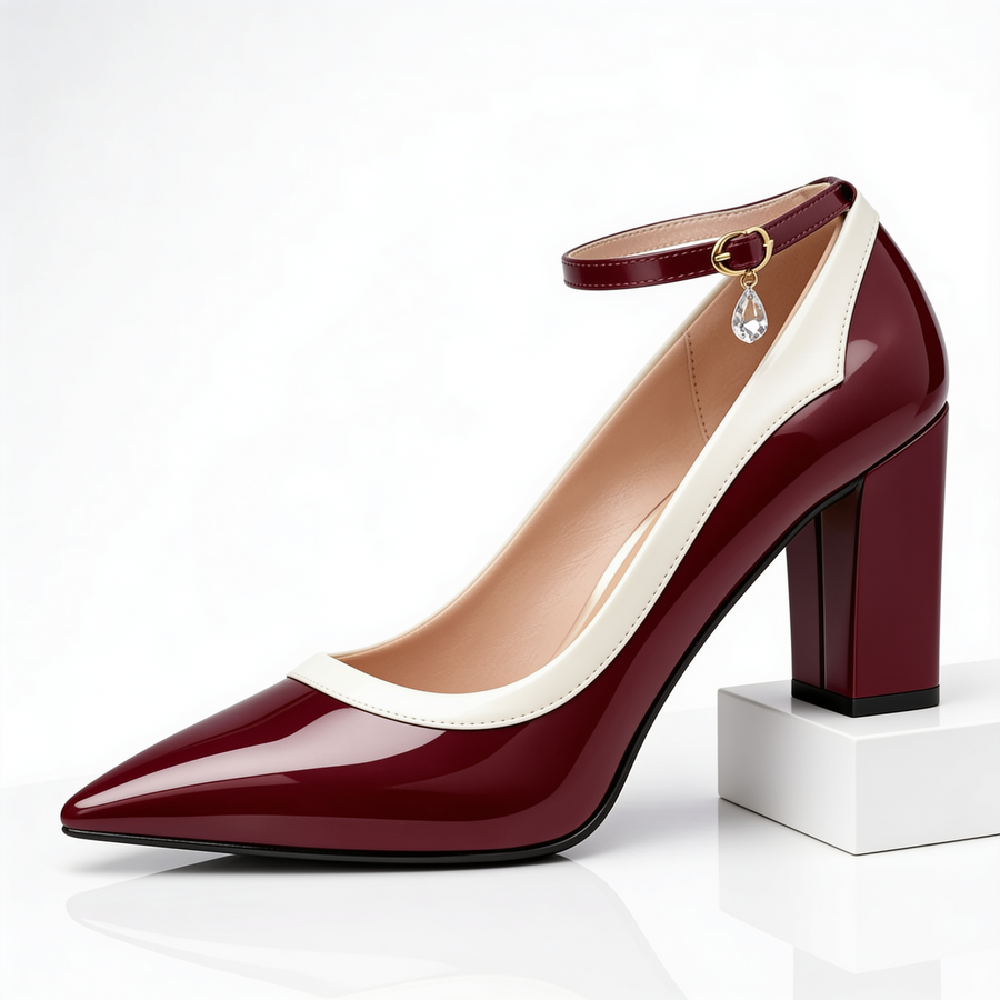 Seraphina™ | Contrast Strap Heels