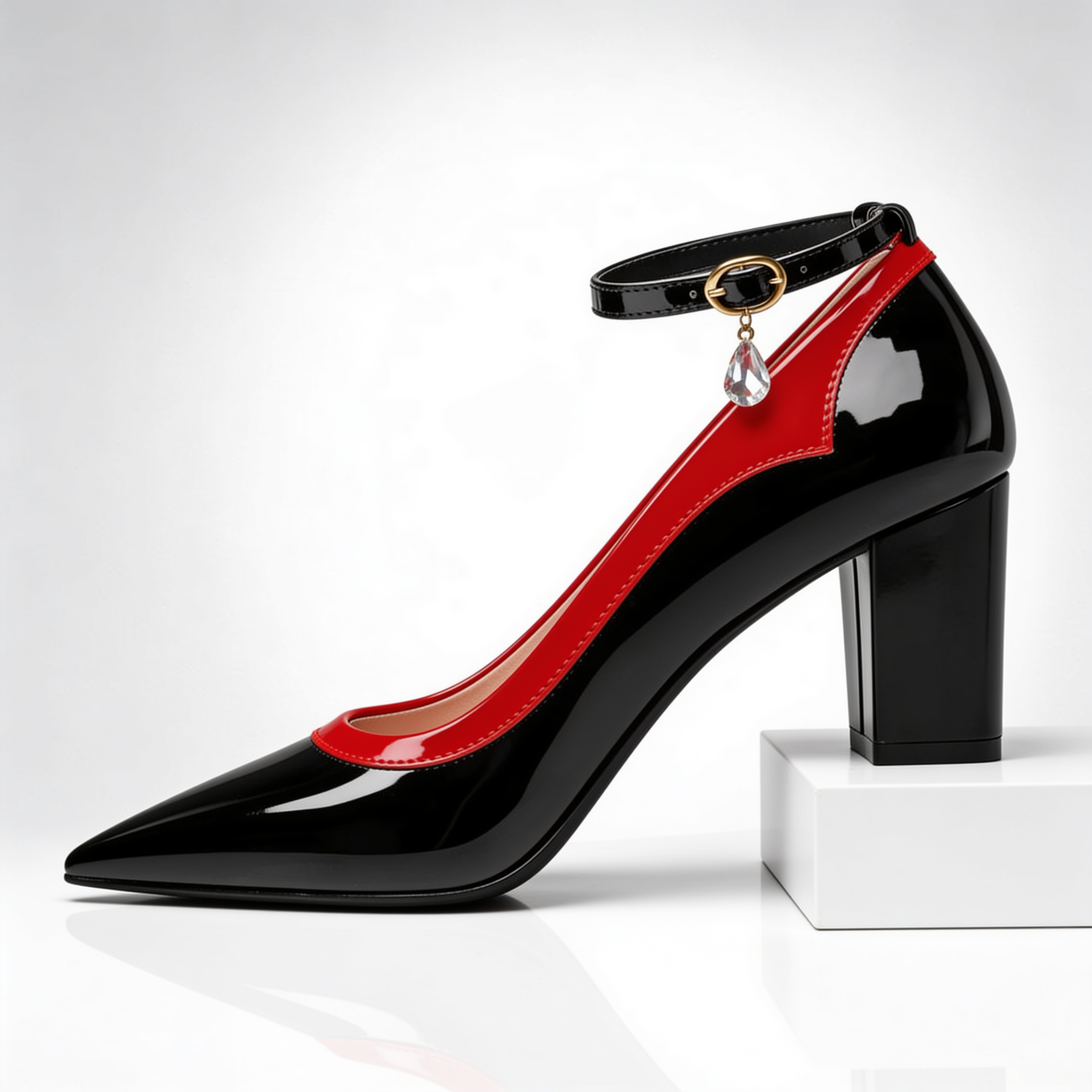 Seraphina™ | Contrast Strap Heels