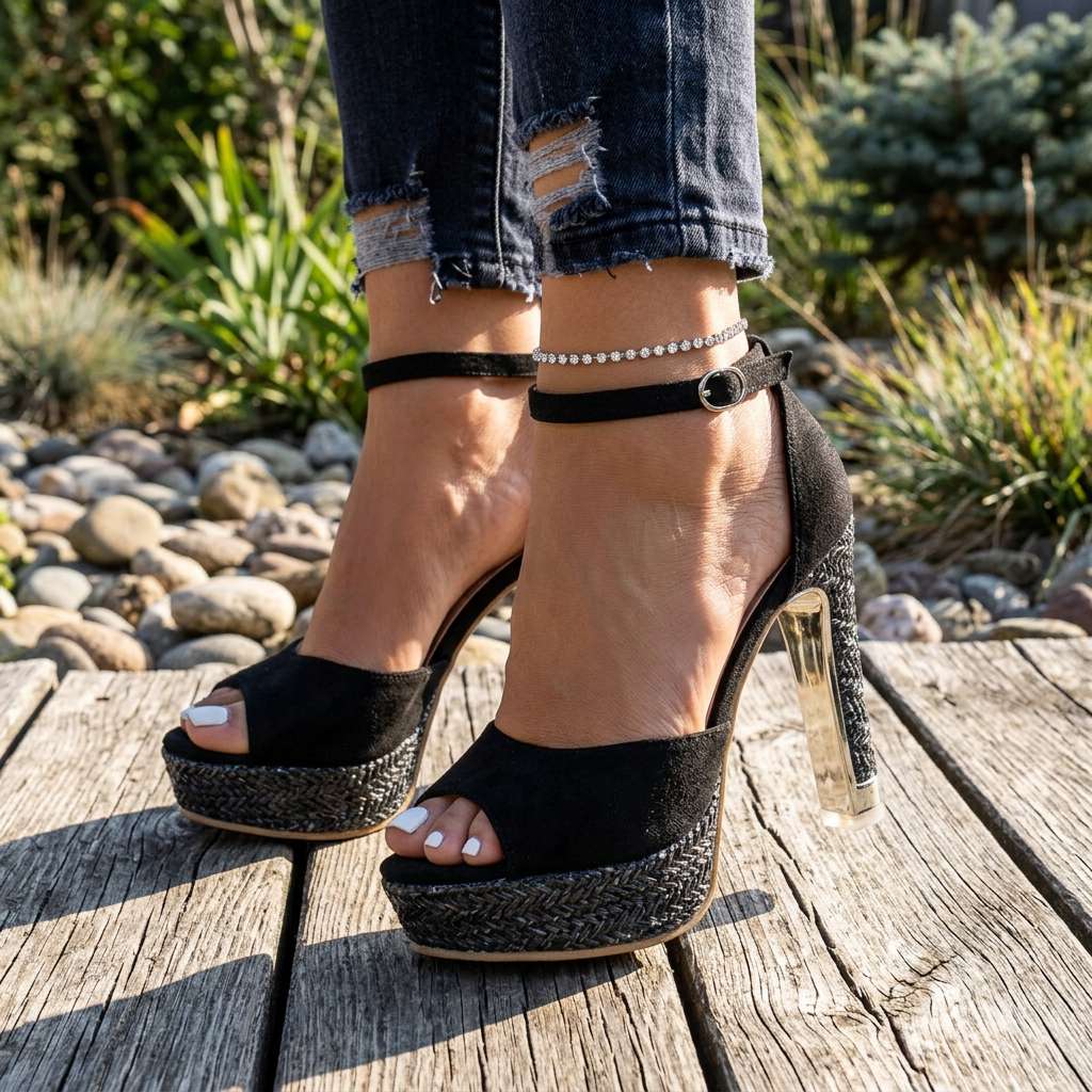 Daniella I Open Toe Heels