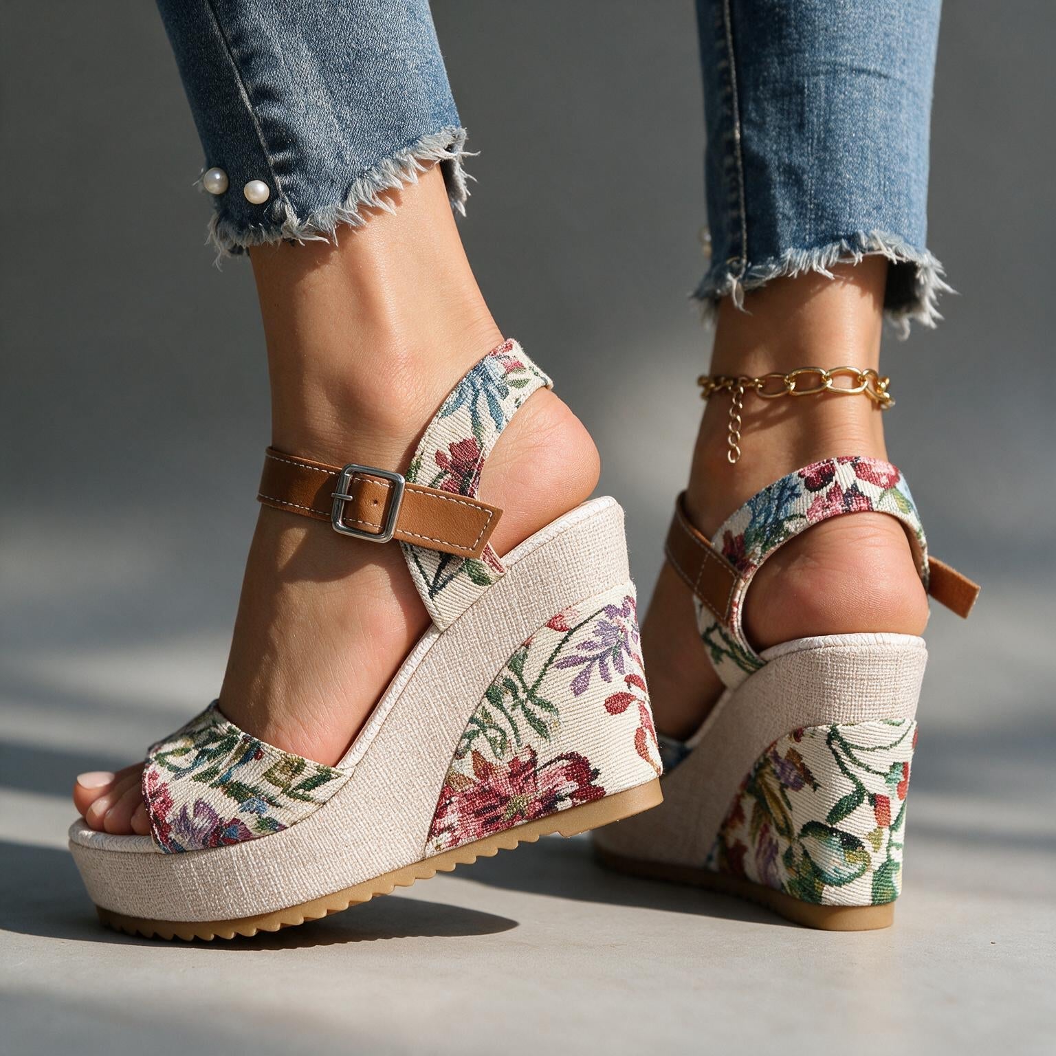 Daisy I Buckle Platform Heels