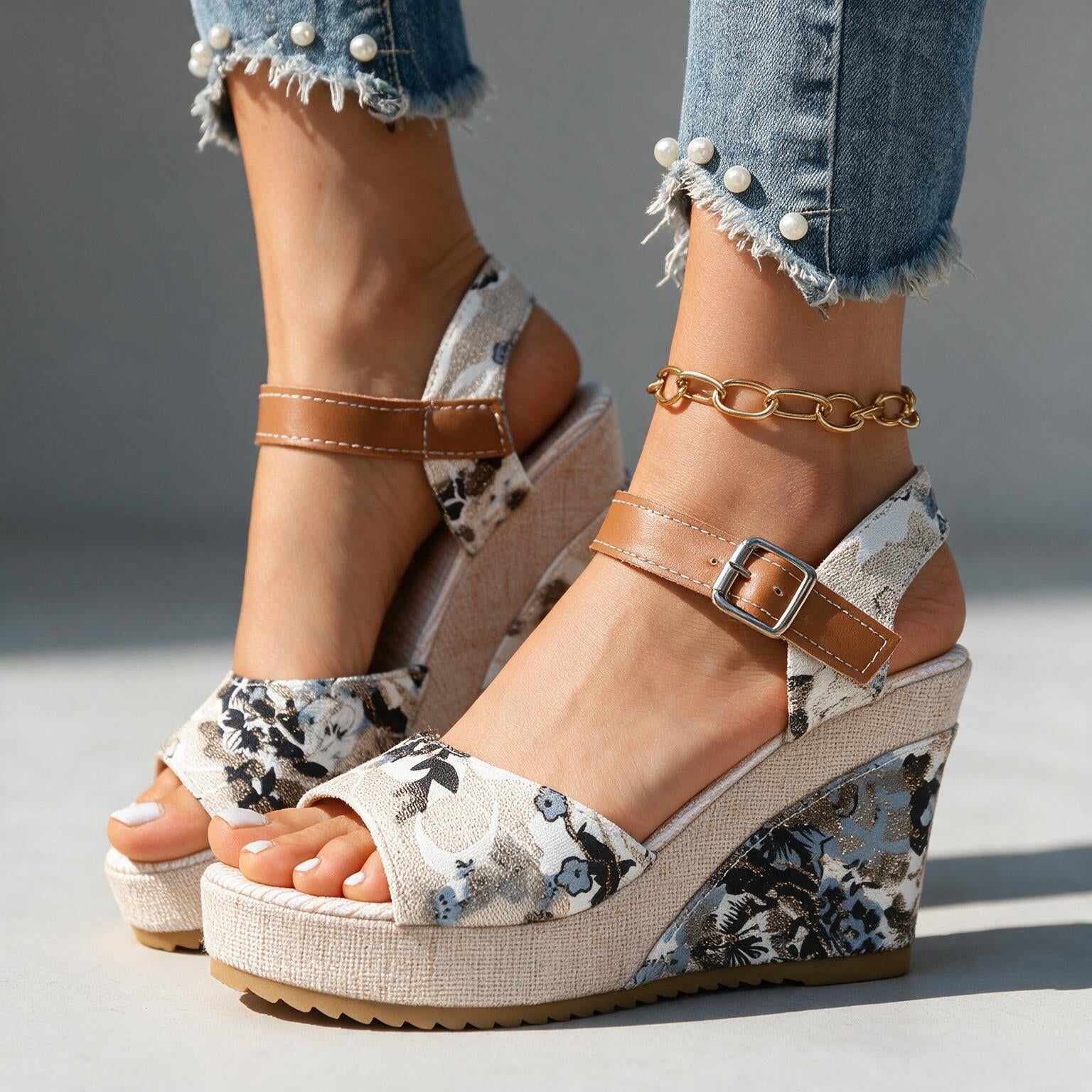 Daisy I Buckle Platform Heels