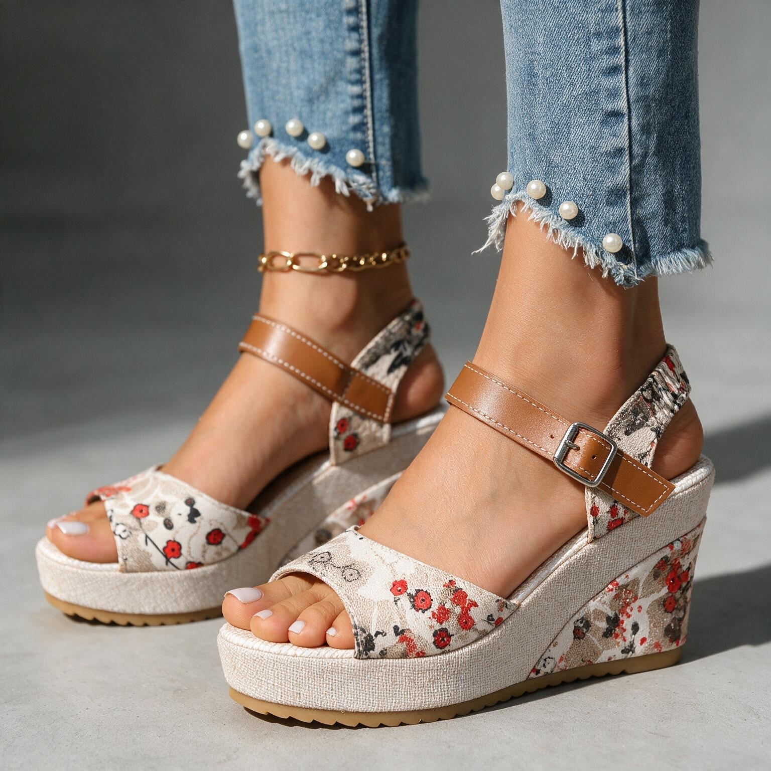 Daisy I Buckle Platform Heels