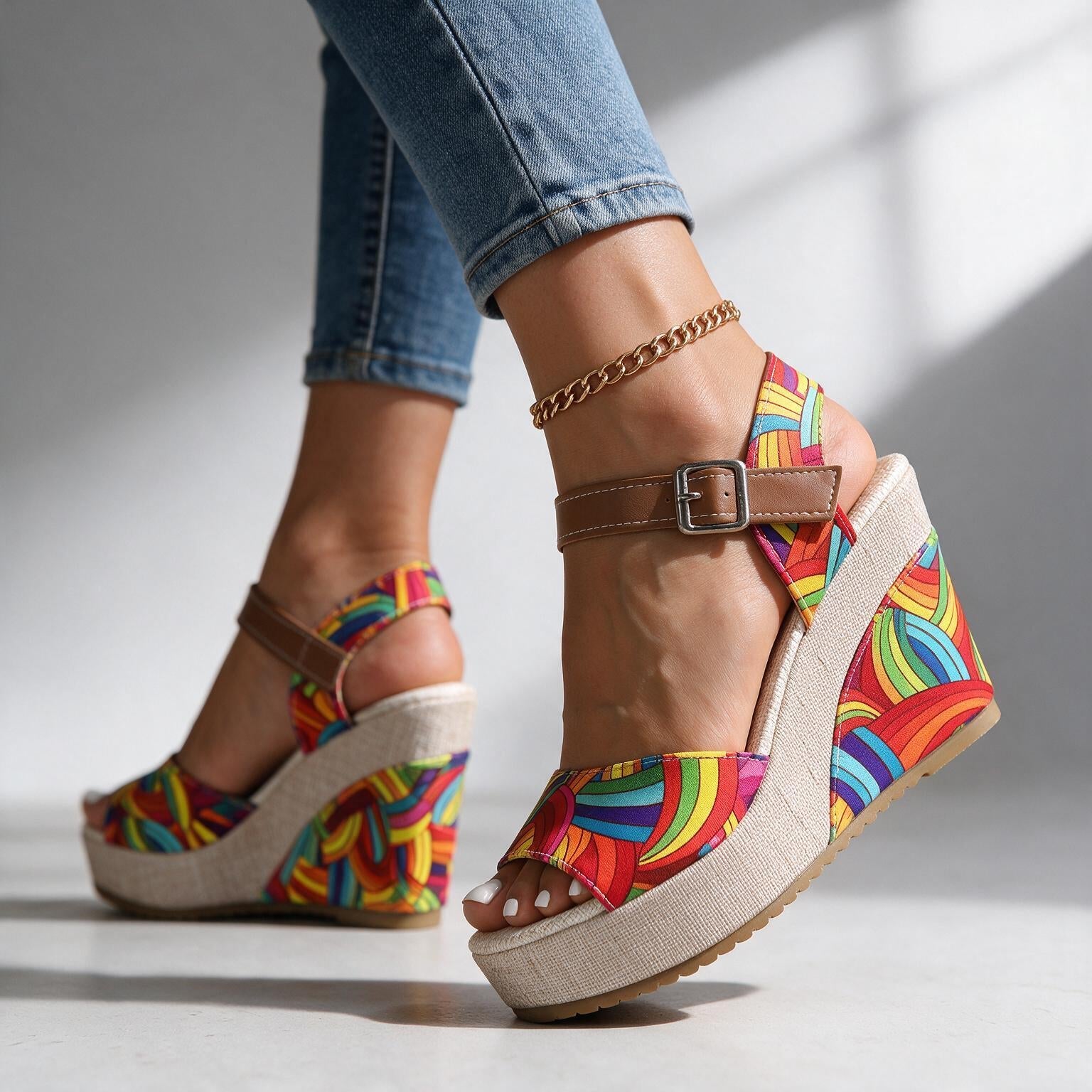 Daisy I Buckle Platform Heels