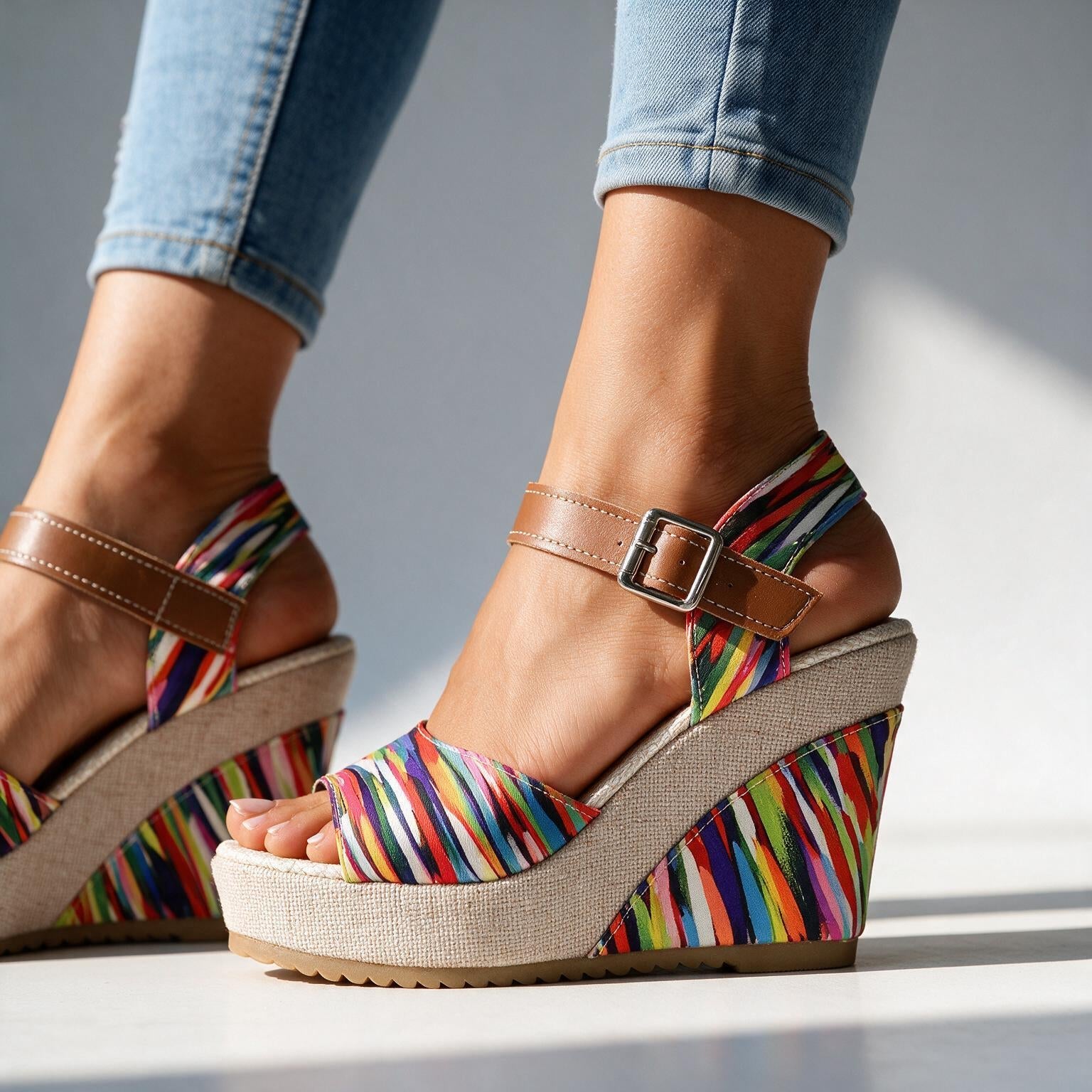 Daisy I Buckle Platform Heels