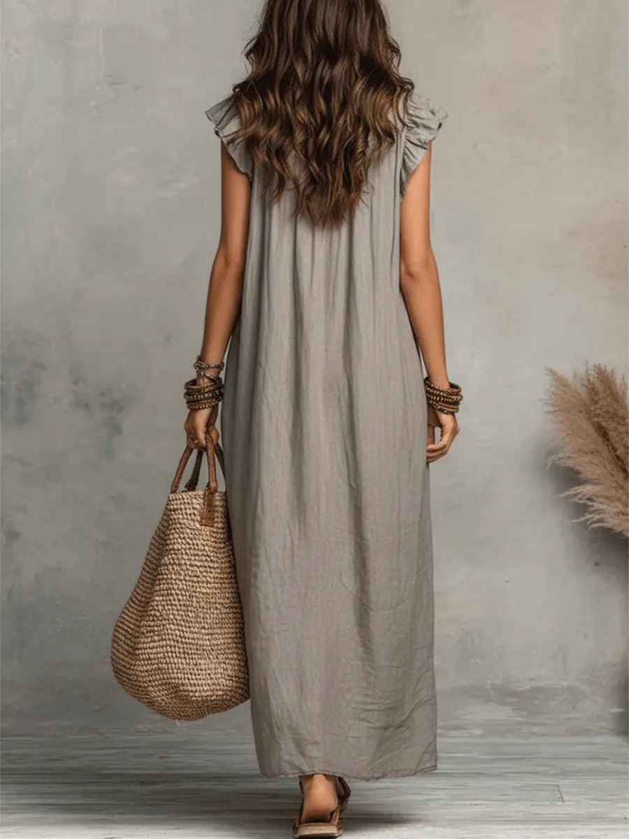 Lunara™ I Linen Maxi Dress