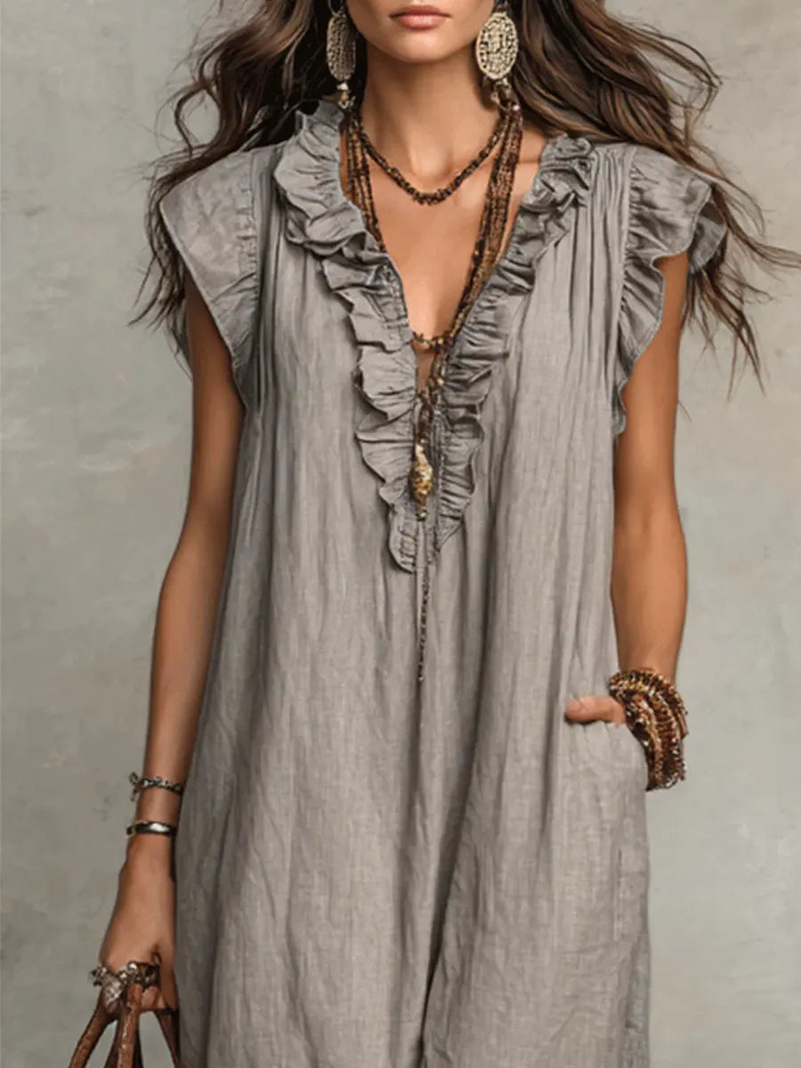 Lunara™ I Linen Maxi Dress