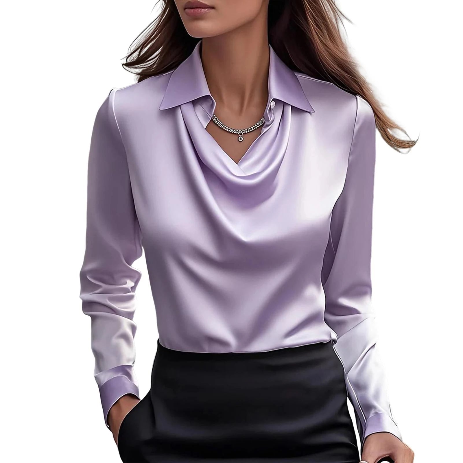 Elodie™ | Elegant Satin Blouse