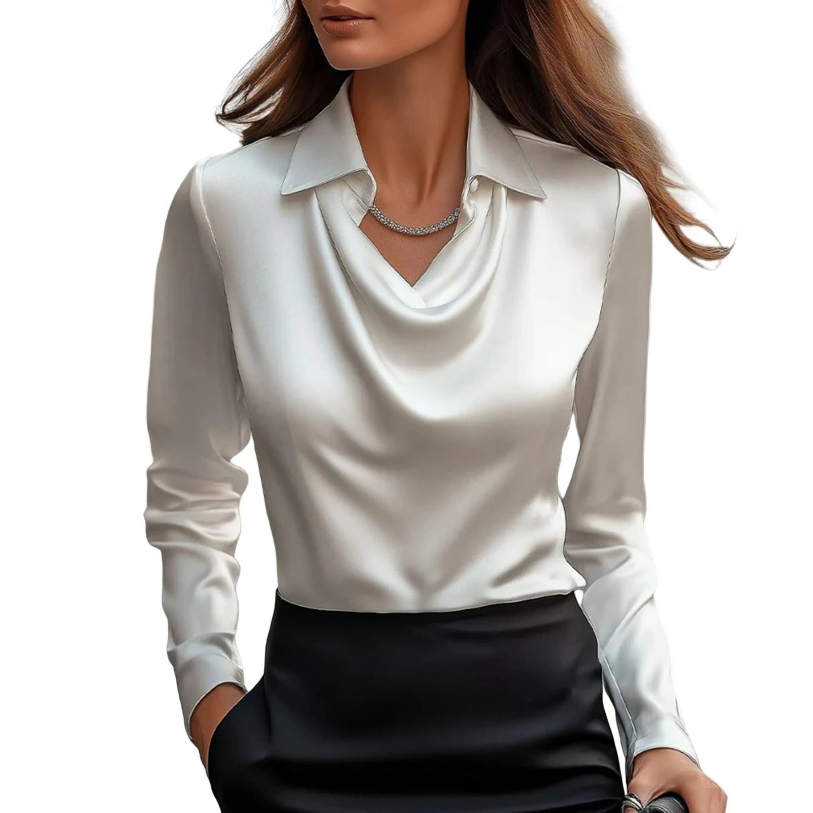 Elodie™ | Elegant Satin Blouse